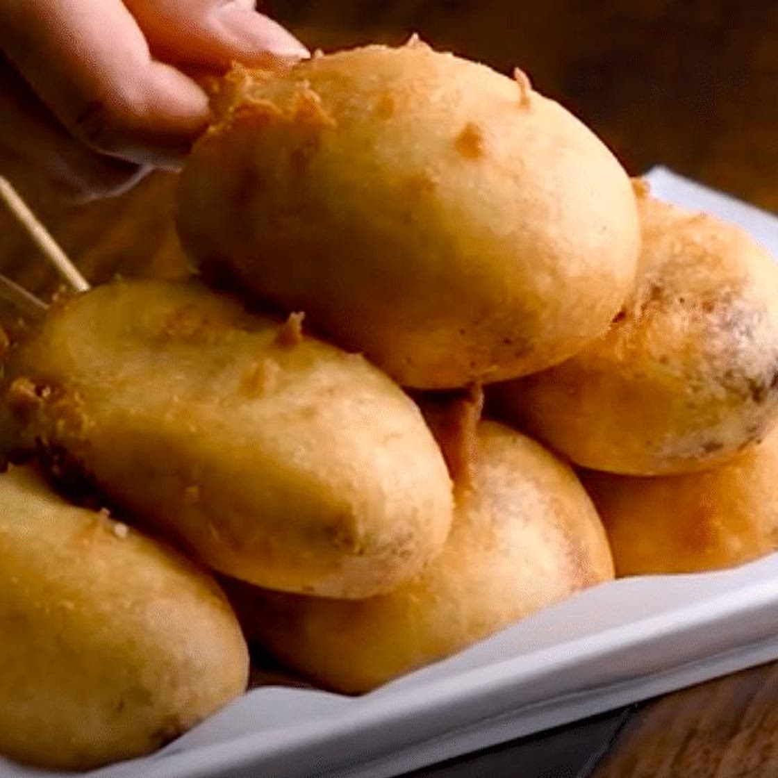Fried Chocolate Banana Nut Pops