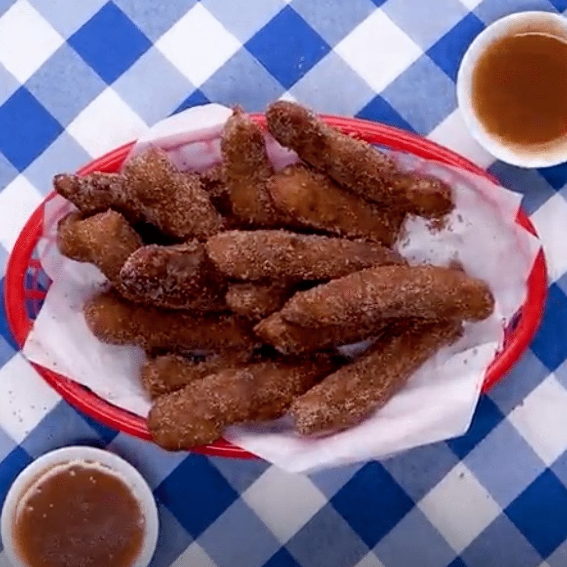 Apple Pie Funnel Cake Fries
