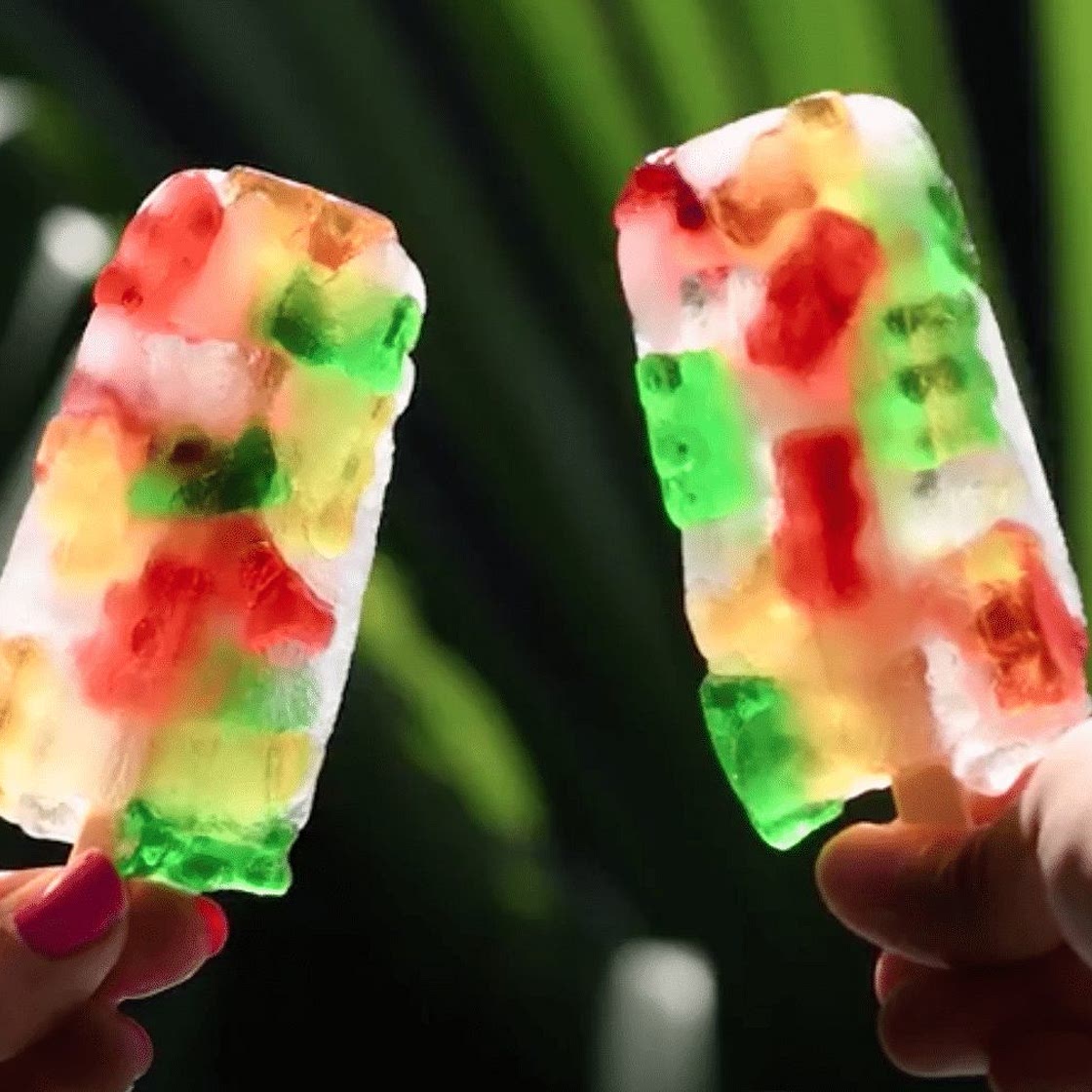 Gummy bear popsicles