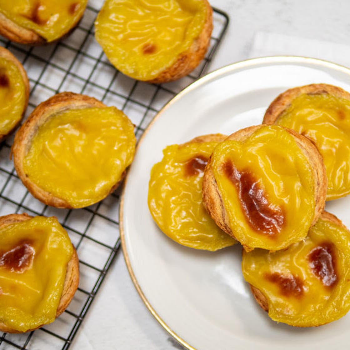 Vegan Portuguese Custard Tarts