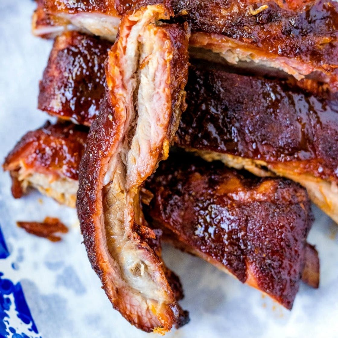 Fall Off The Bone Smoked Pork Ribs