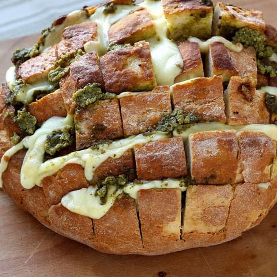 Pain pesto comté 