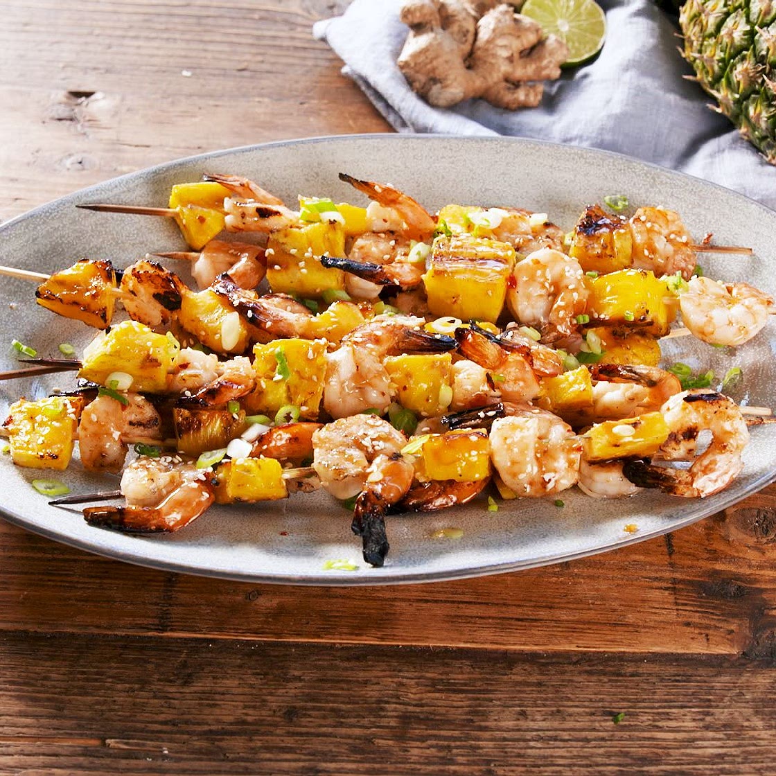 Pesto Shrimp Skewers