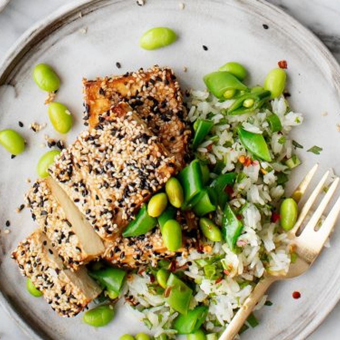 Crispy Sesame Tofu