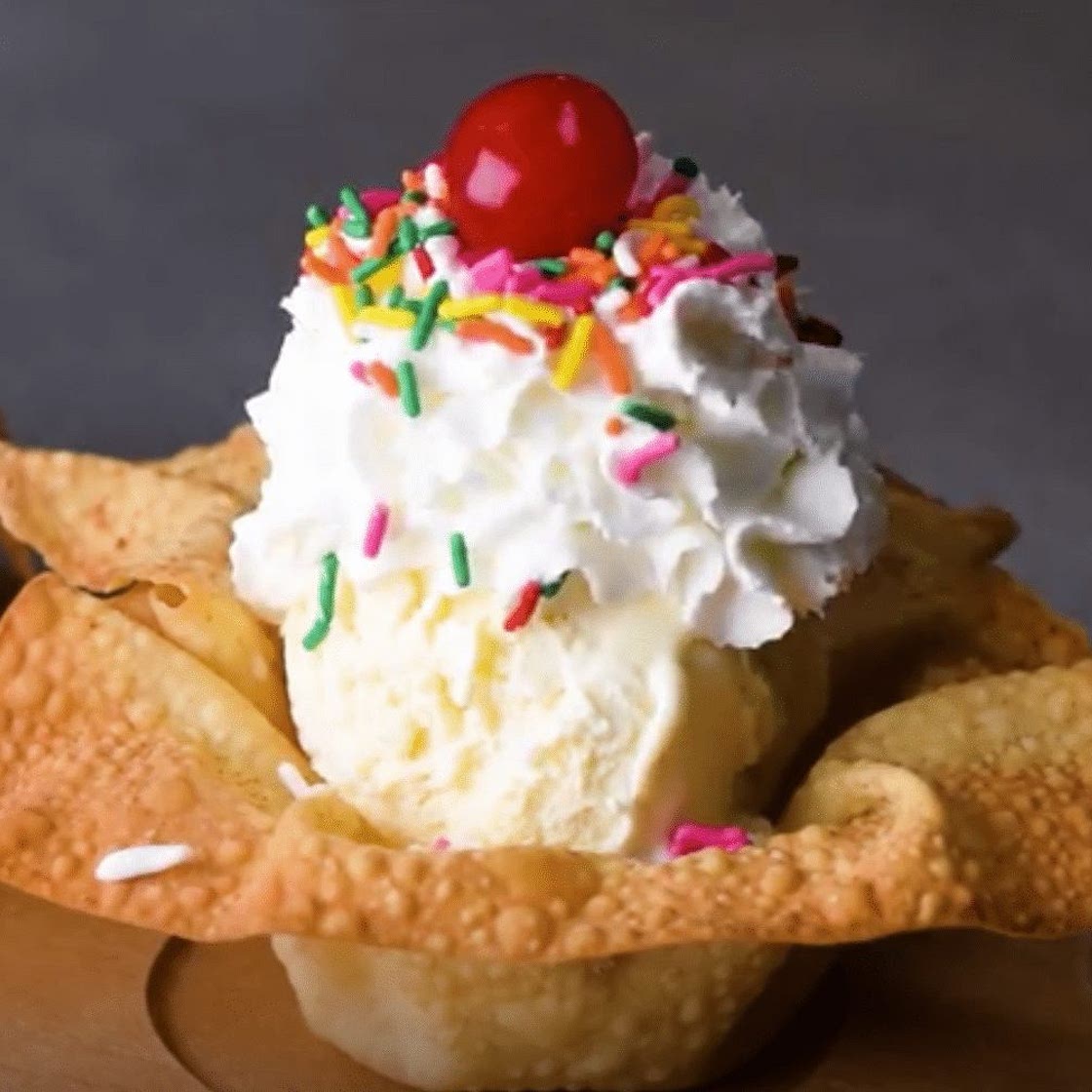 Wonton Ice Cream Bowls
