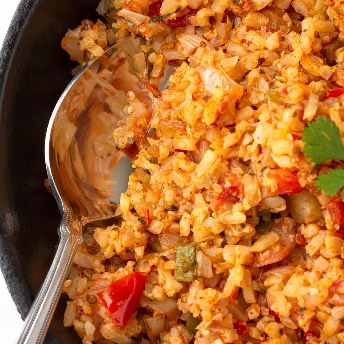 Keto Spanish Cauliflower Rice Recipe