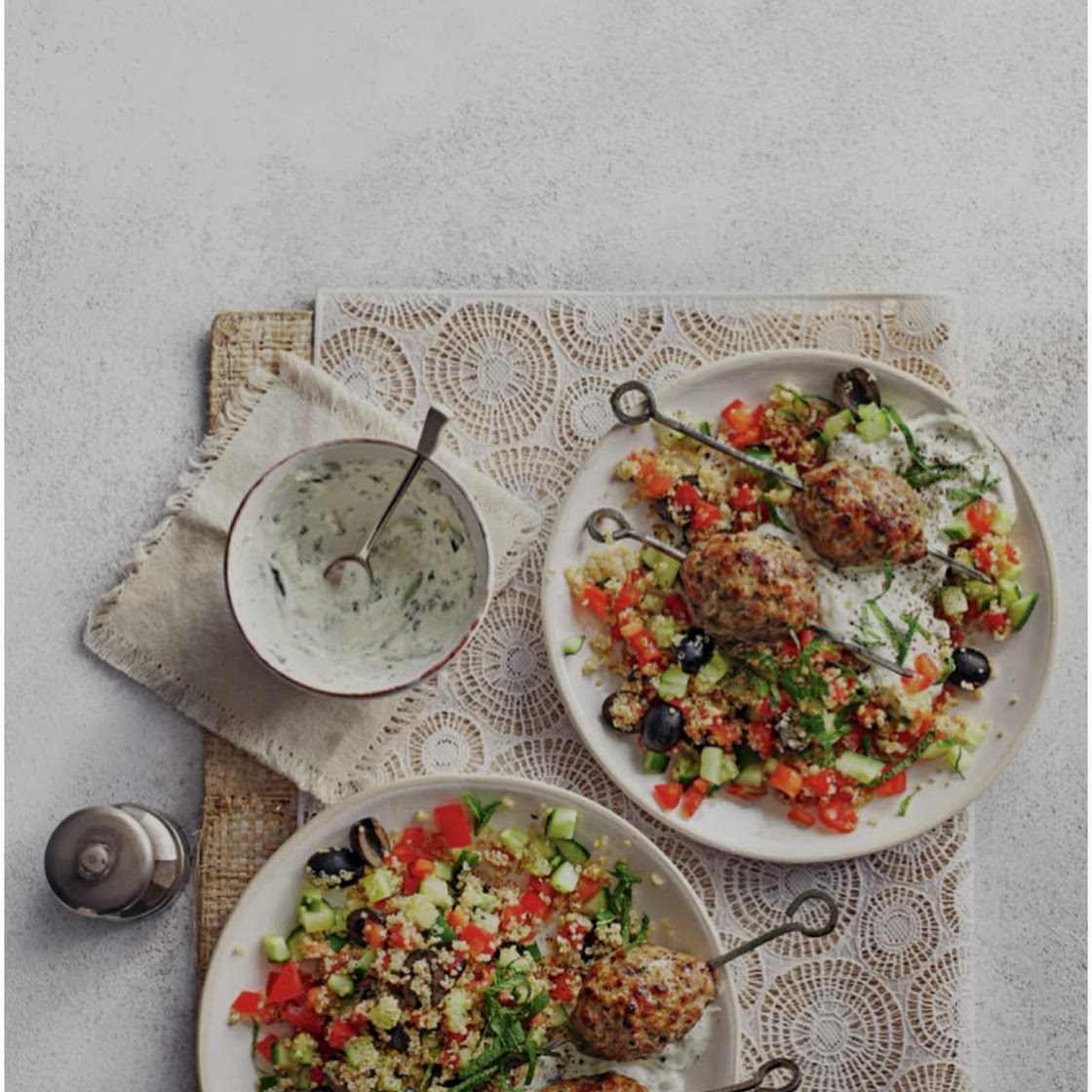 Turkey koftas and quinoa
