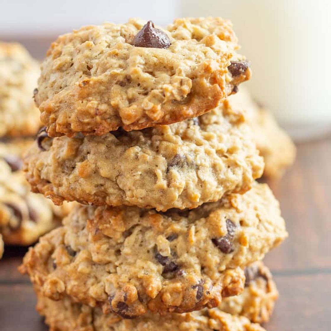 Banana Oatmeal Chocolate Chip Cookies