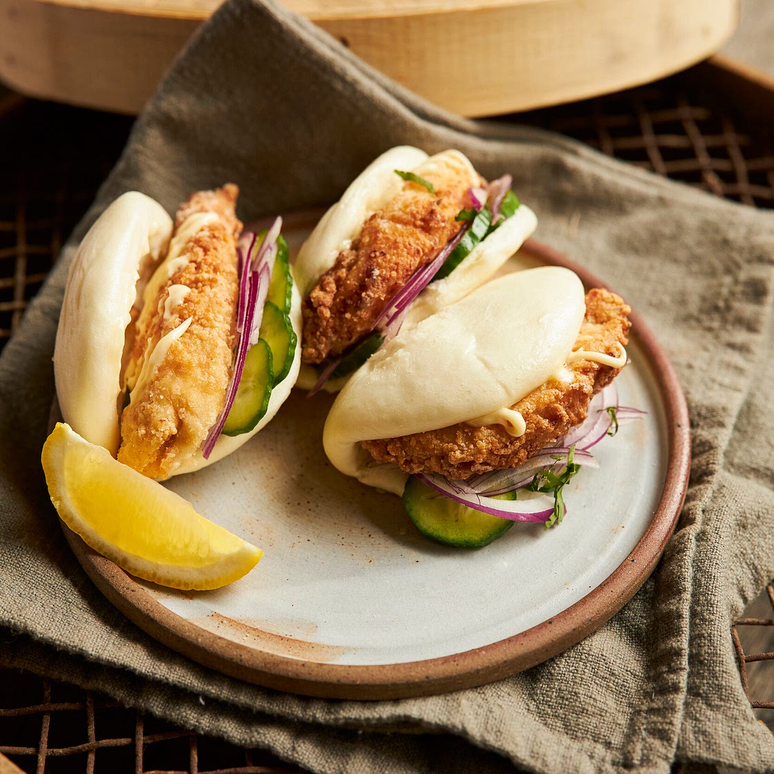 Karaage Chicken Bao — Farm to Fork