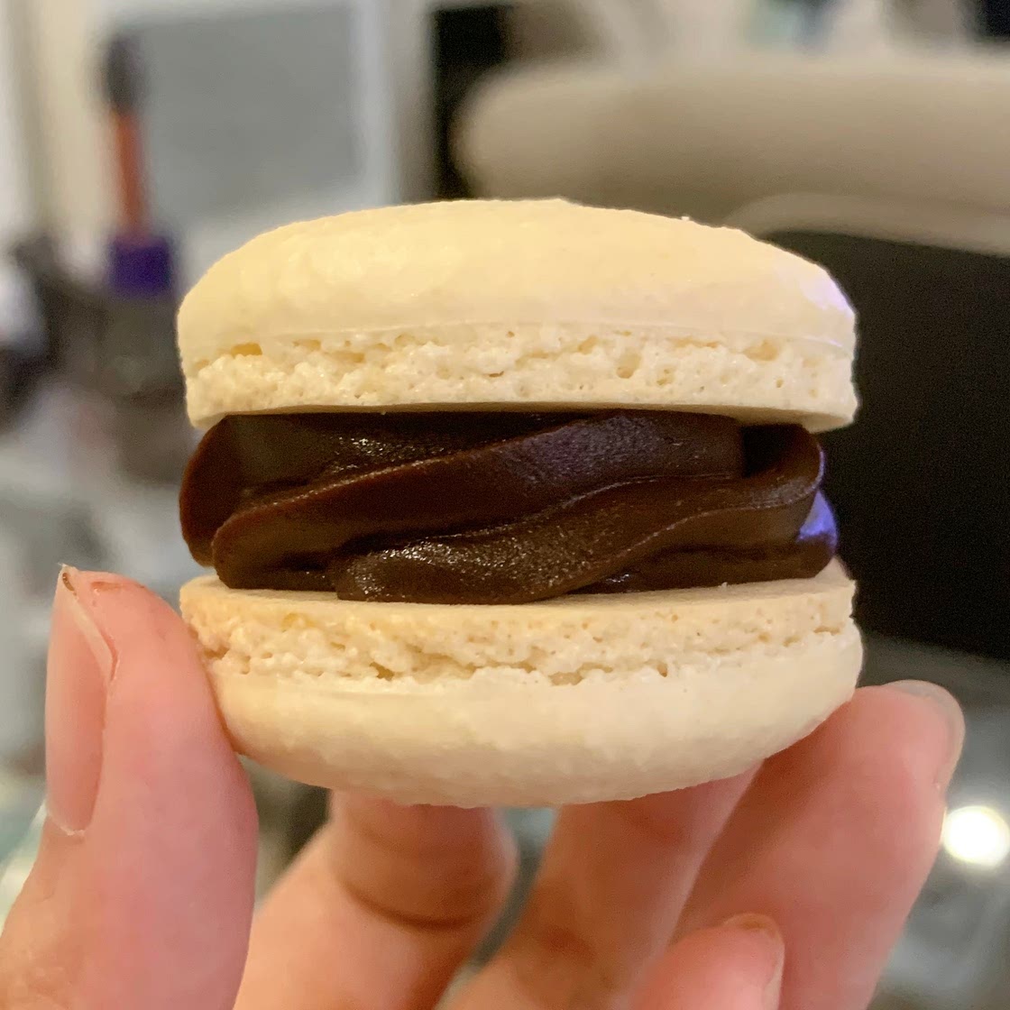 Dark Chocolate Macarons