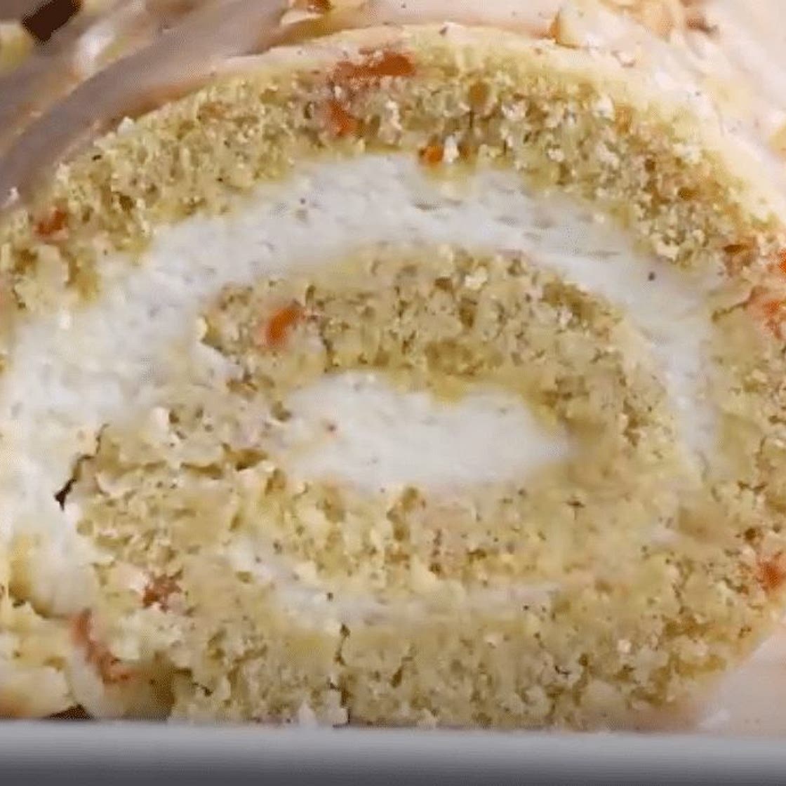Carrot Cake Swiss Roll