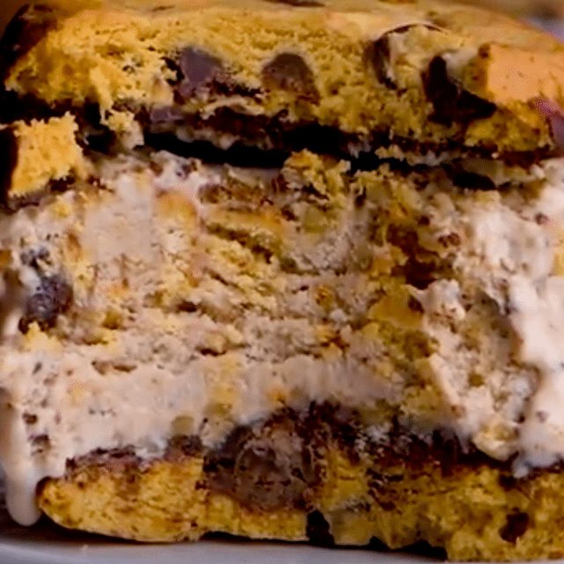 Cookies ‘n Cream Chocolate Chip Ice Cream Sandwich