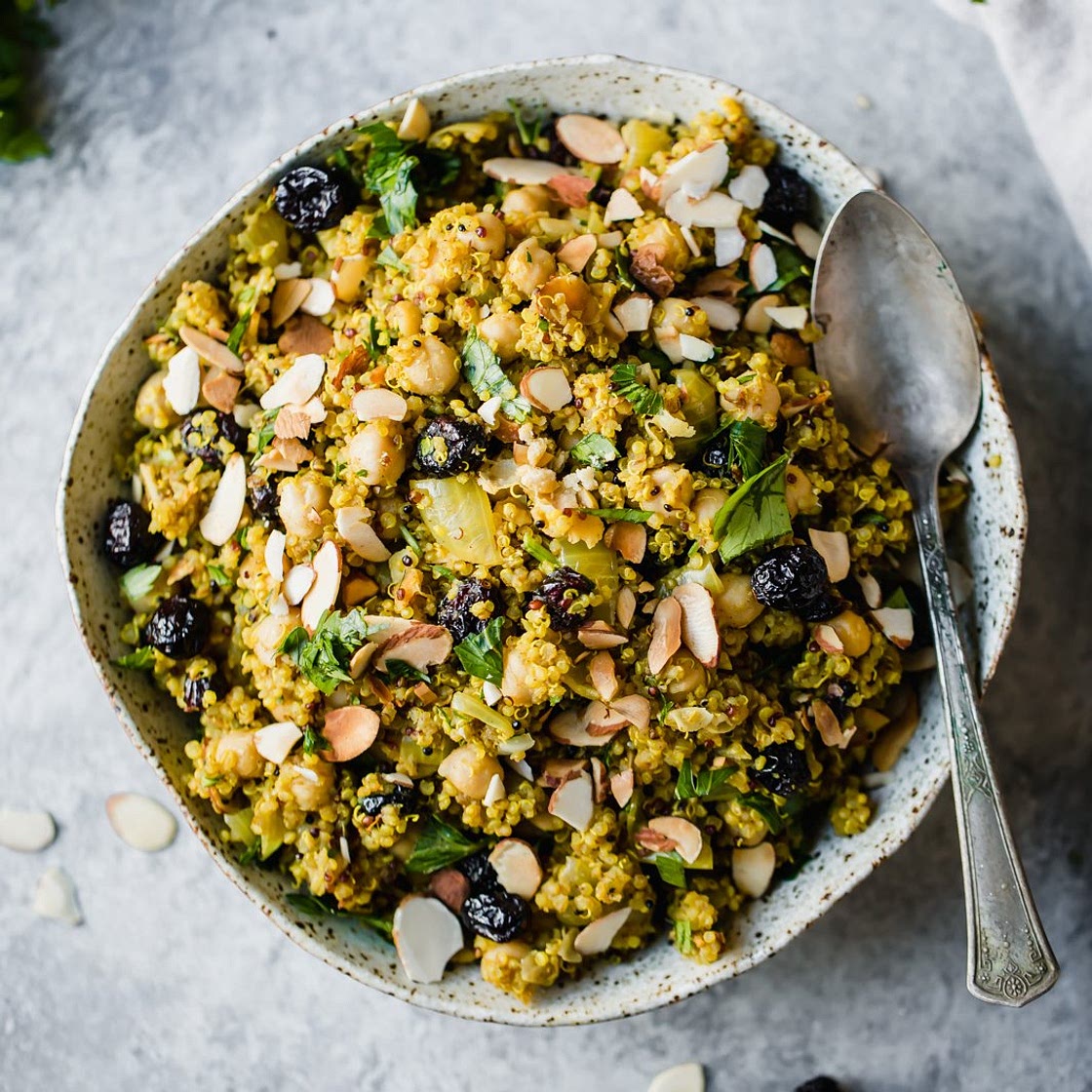 One Pot Moroccan-Inspired Chickpea Quinoa Salad