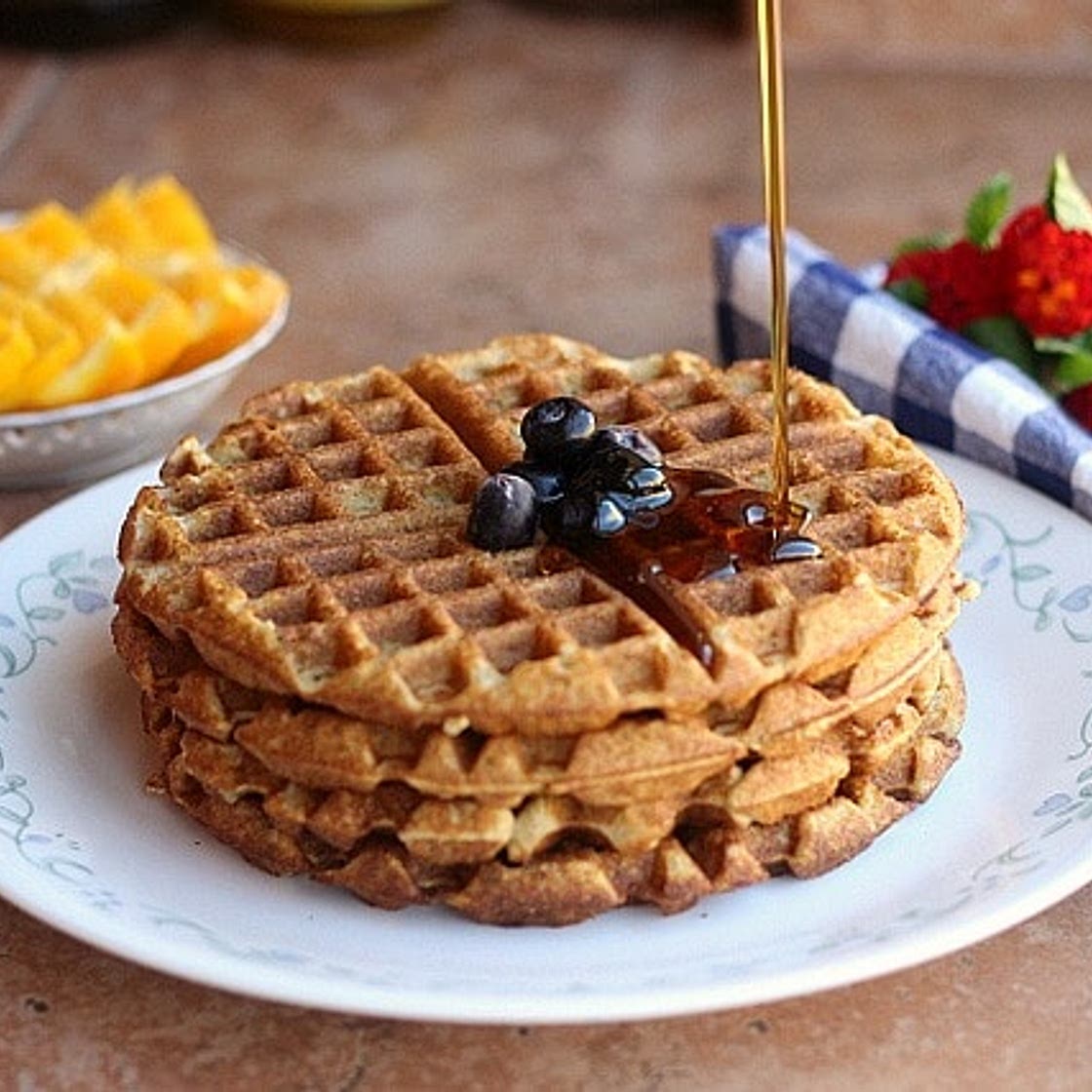 Easy Chickpea Flour Waffles (Gluten-Free)