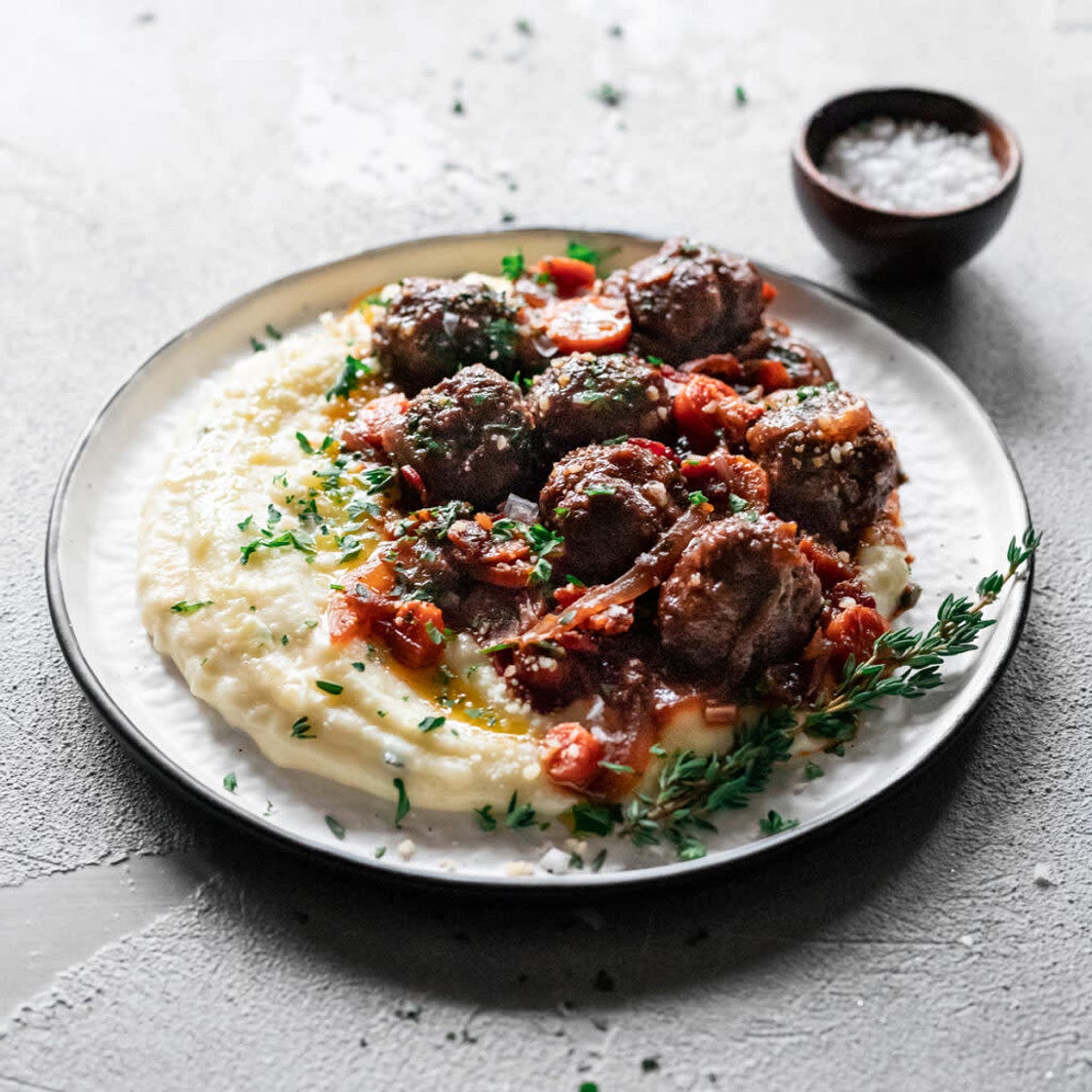 Pot Roast Meatballs and Gravy