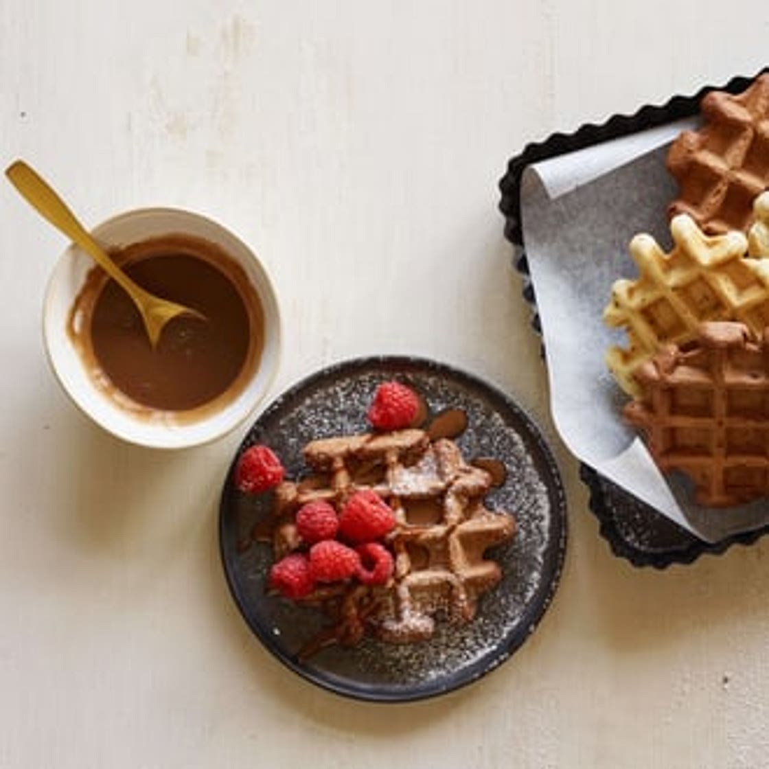 Vegane belgische Waffeln
