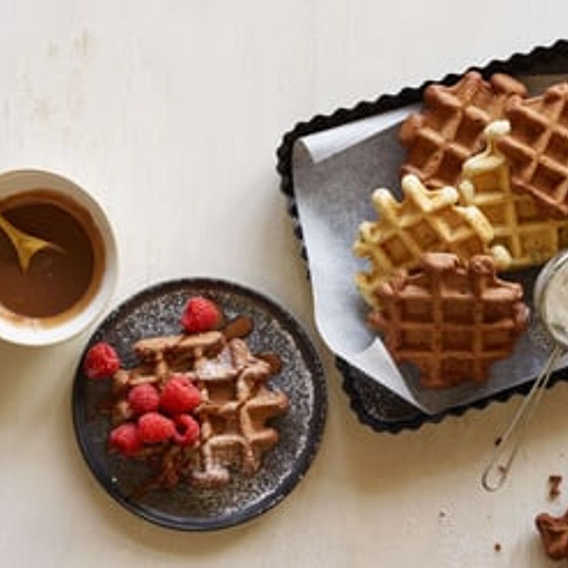 Vegane belgische Waffeln