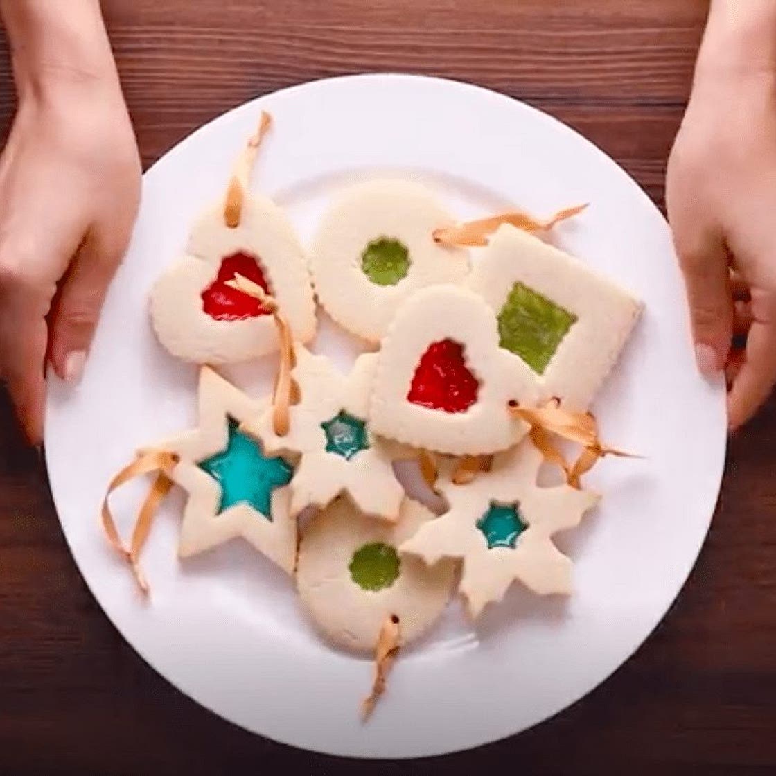 Stained Glass Sugar Cookie Ornaments
