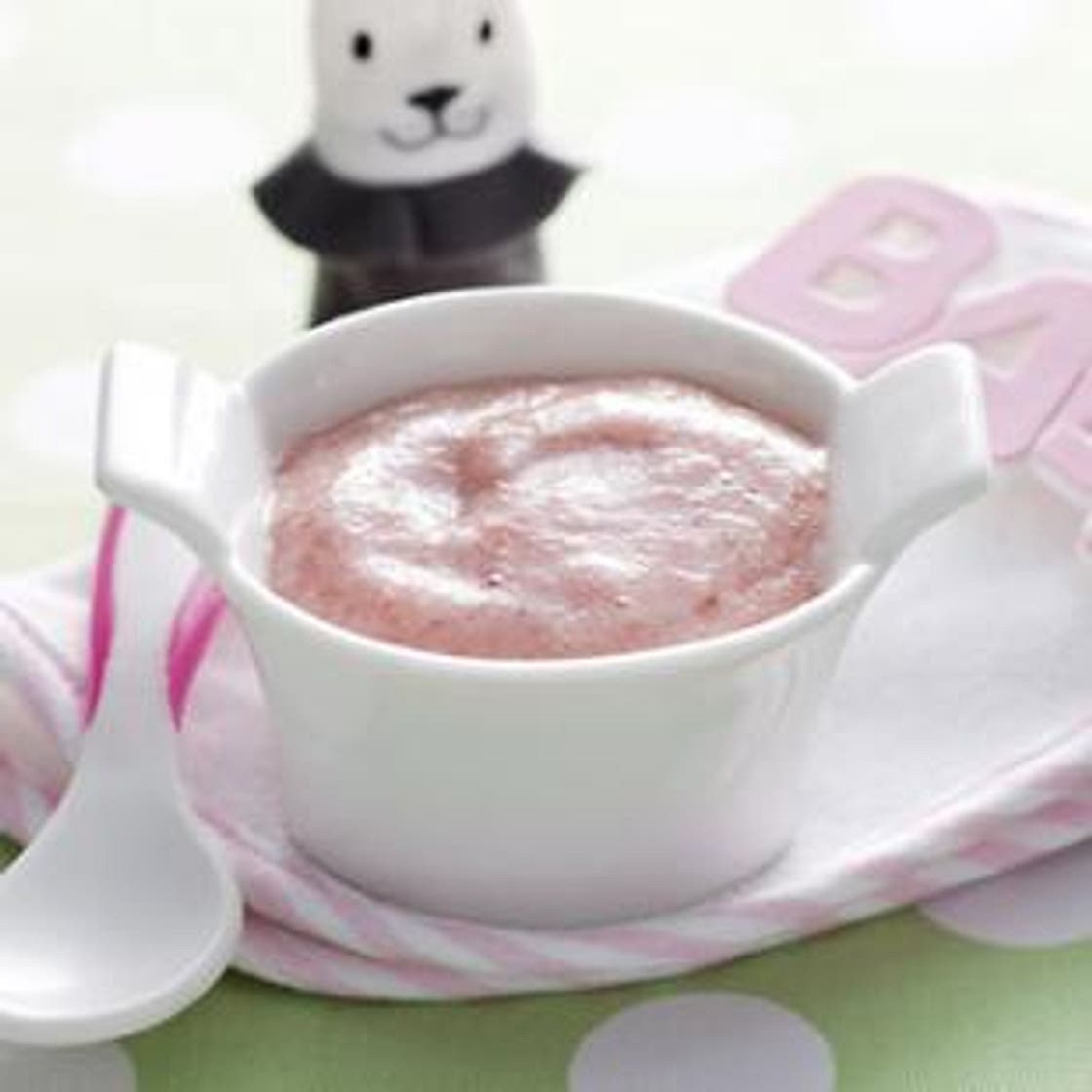 Banana and Strawberry Puree