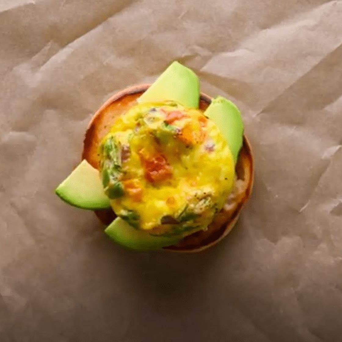 Mini Breakfast Bagel Sandwich