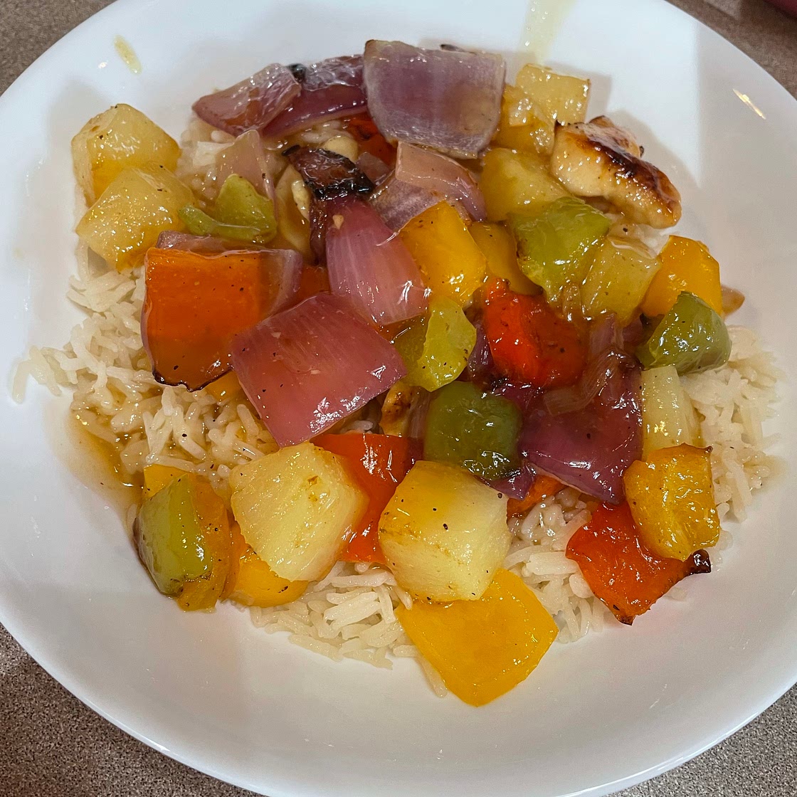 Sheet Pan Hawaiian Pineapple Chicken