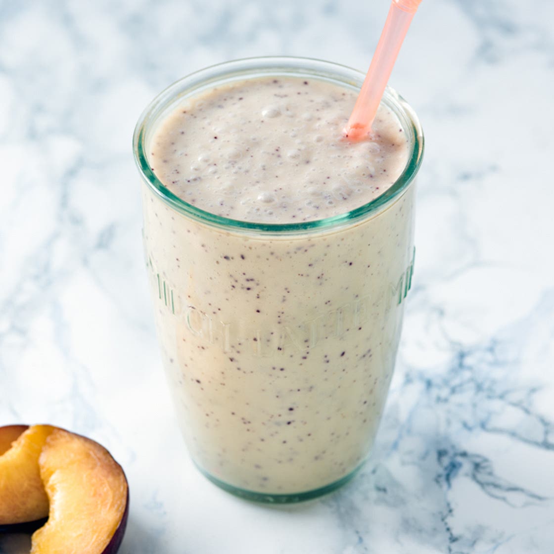 Peach almond shake