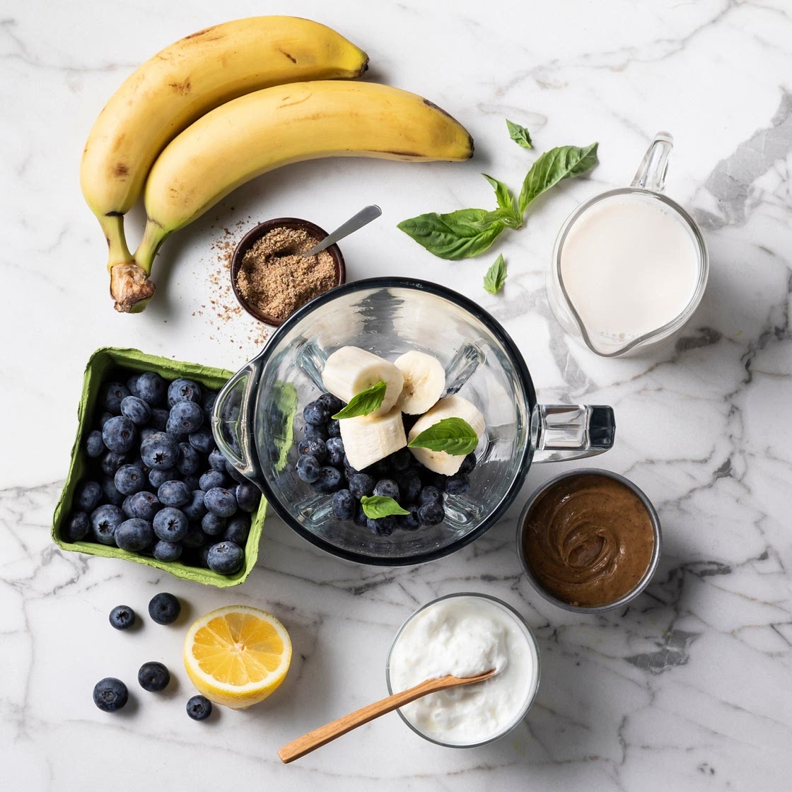 Blueberry Basil Smoothie