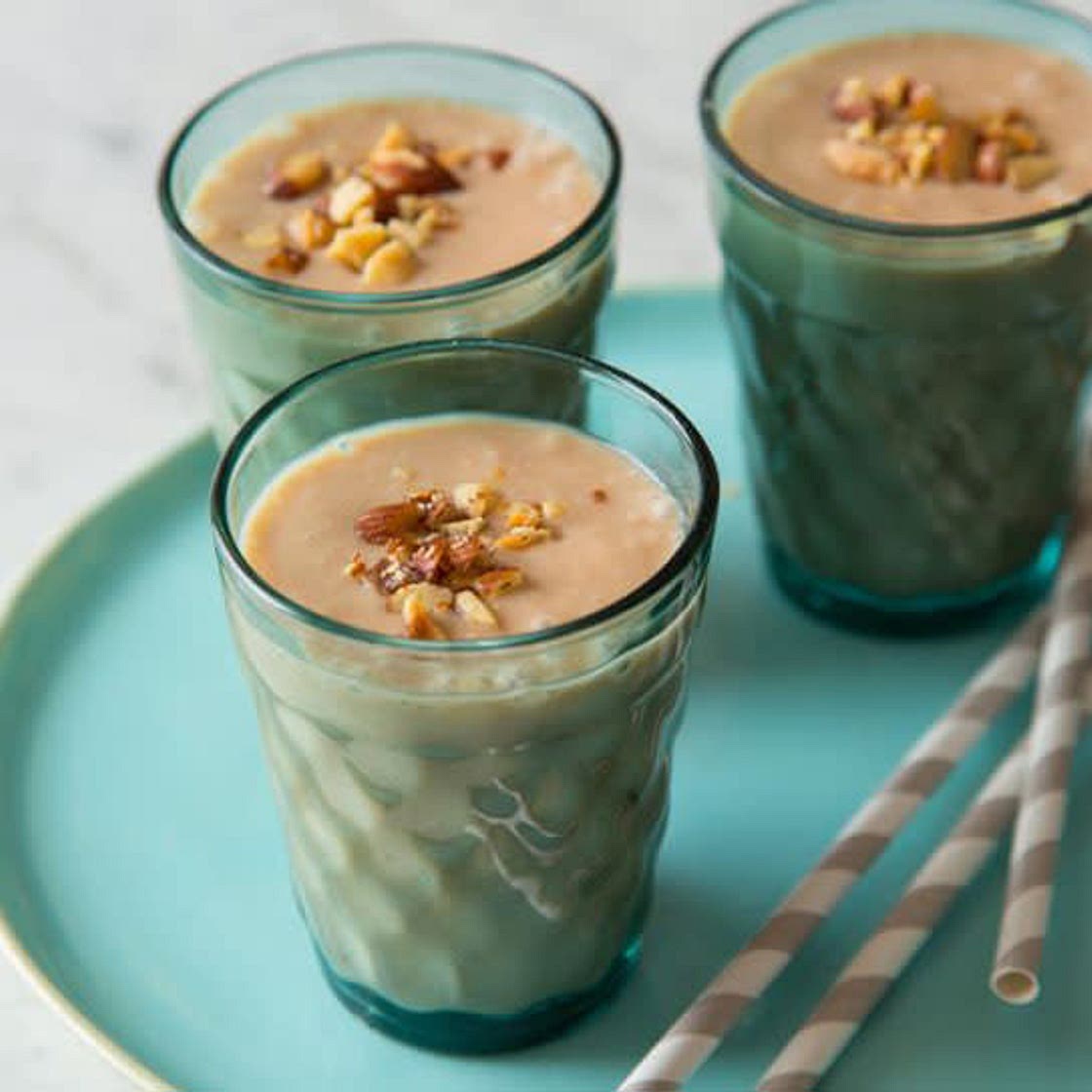 Dulce de Leche and Banana Almond Milk Smoothie