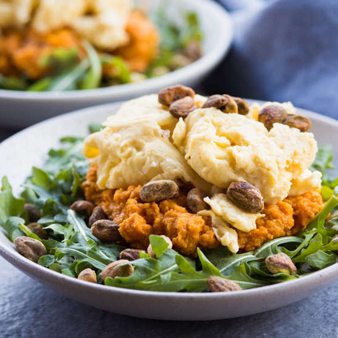 Turmeric sweet potato & egg breakfast bowls