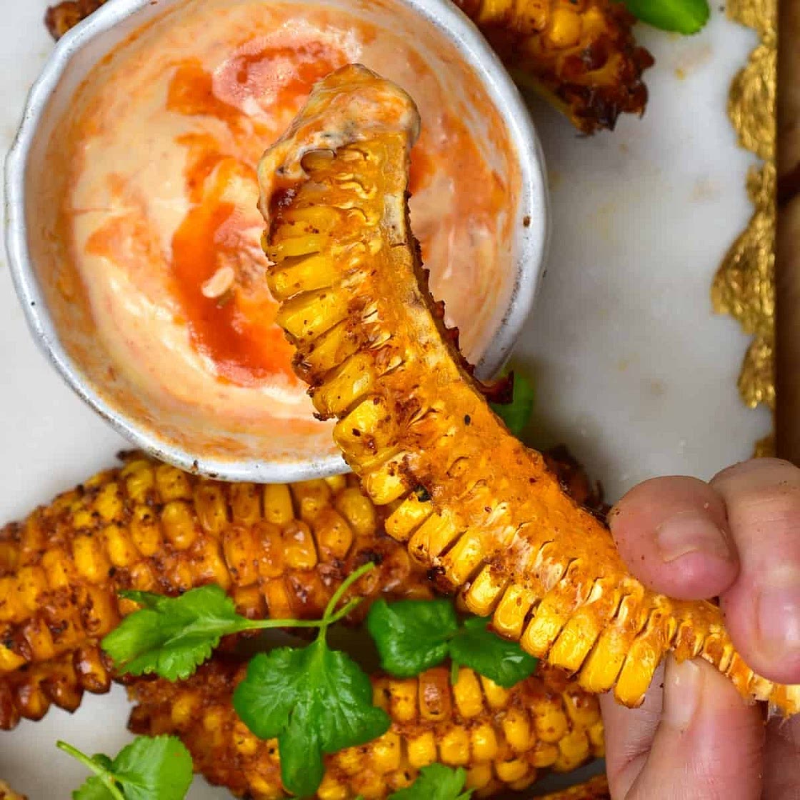 How To Make Spicy Corn Ribs (corn 'riblets')