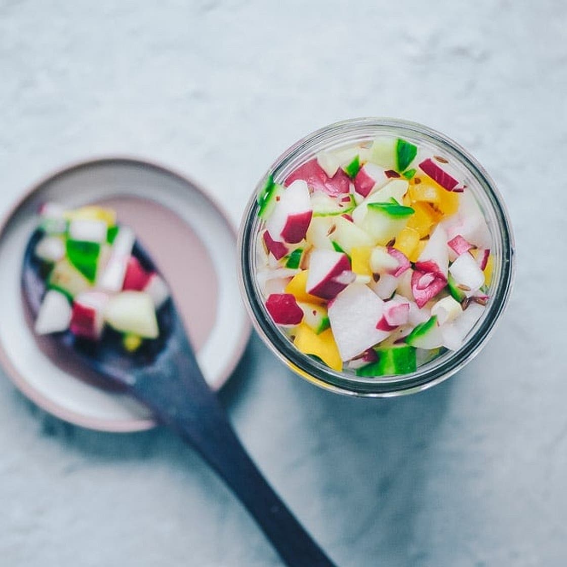 Fresh Radish Cucumber Salsa