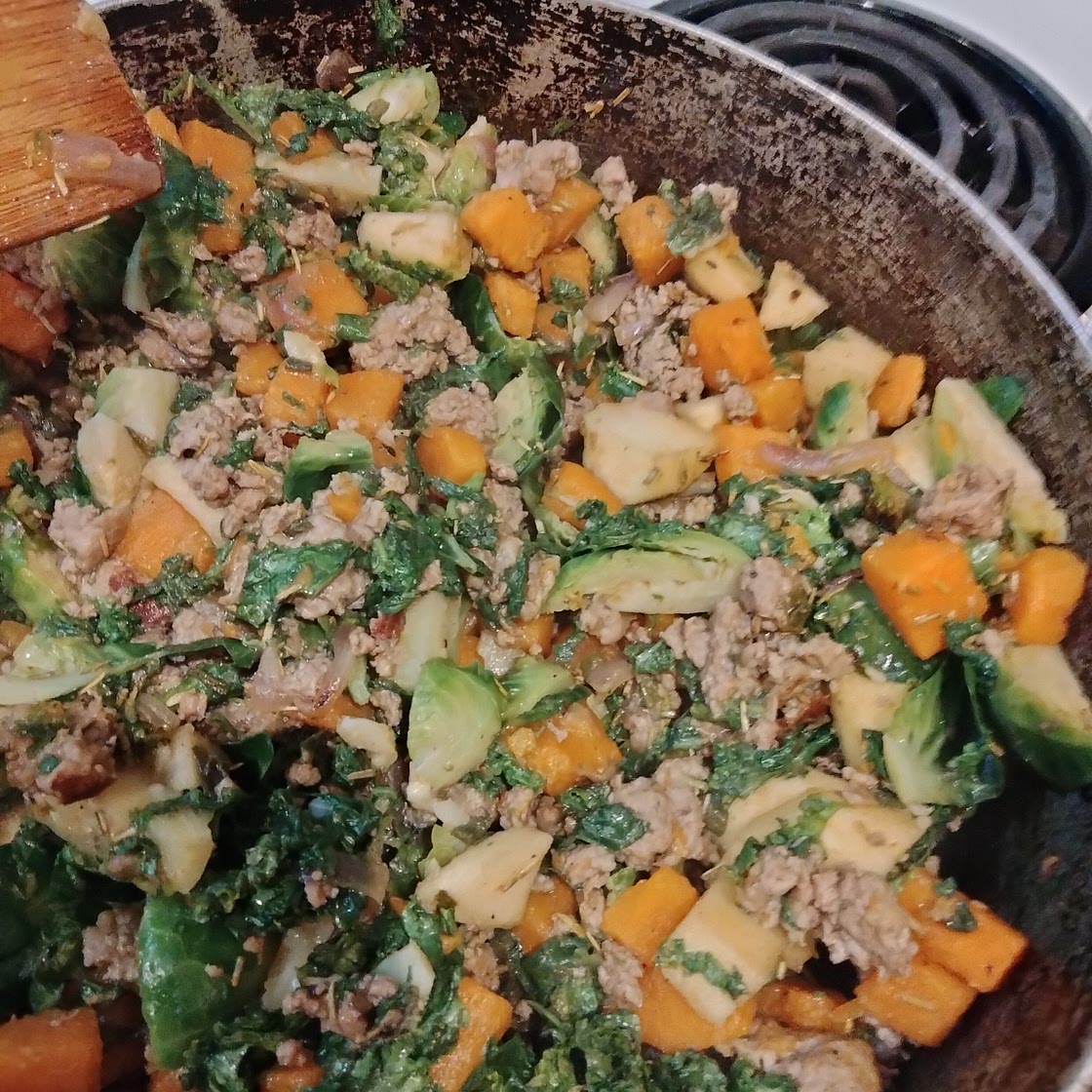 Sweet Potato & Turkey Breakfast Hash (Paleo, Whole30, AIP)