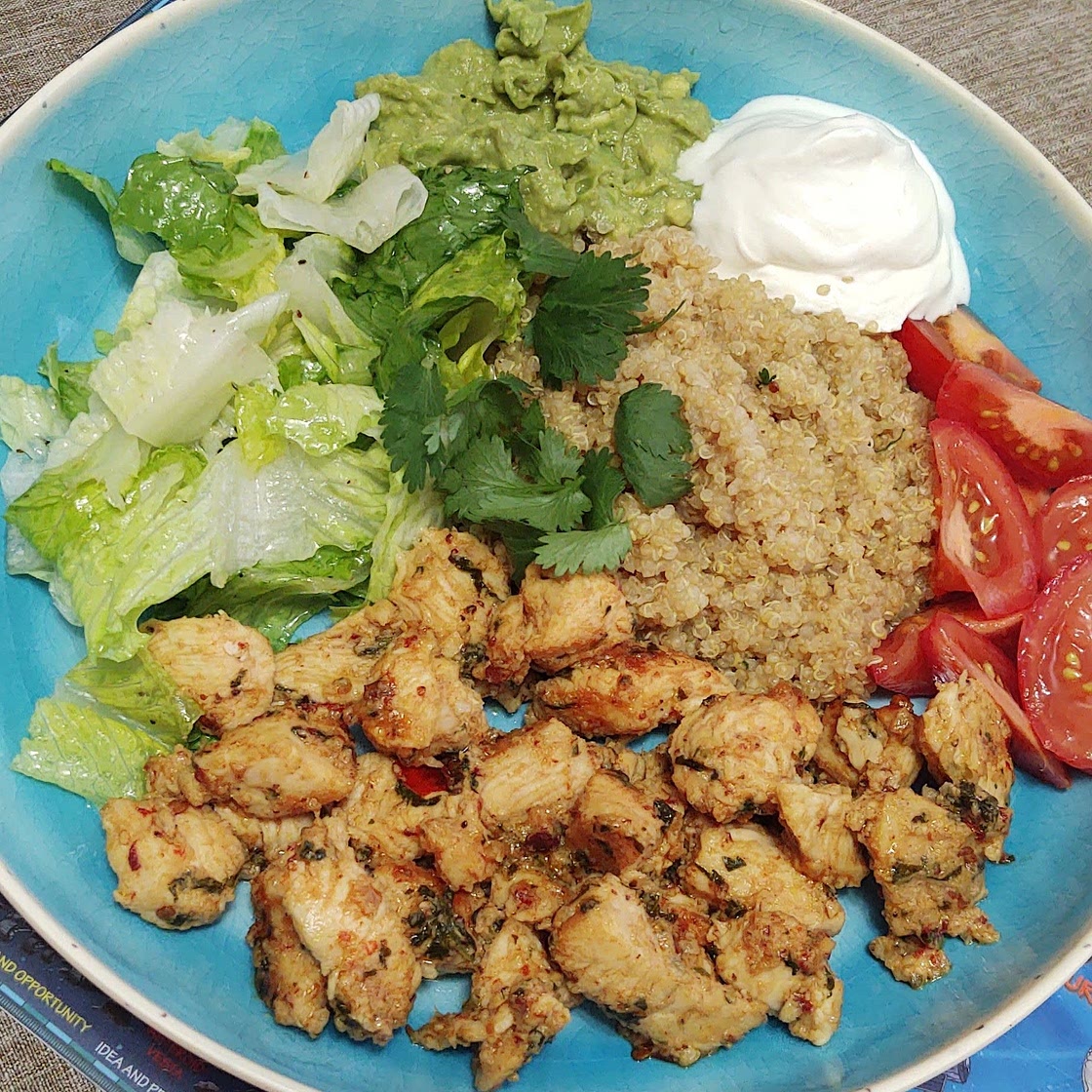 Honey Chipotle Chicken Bowls with Lime Quinoa