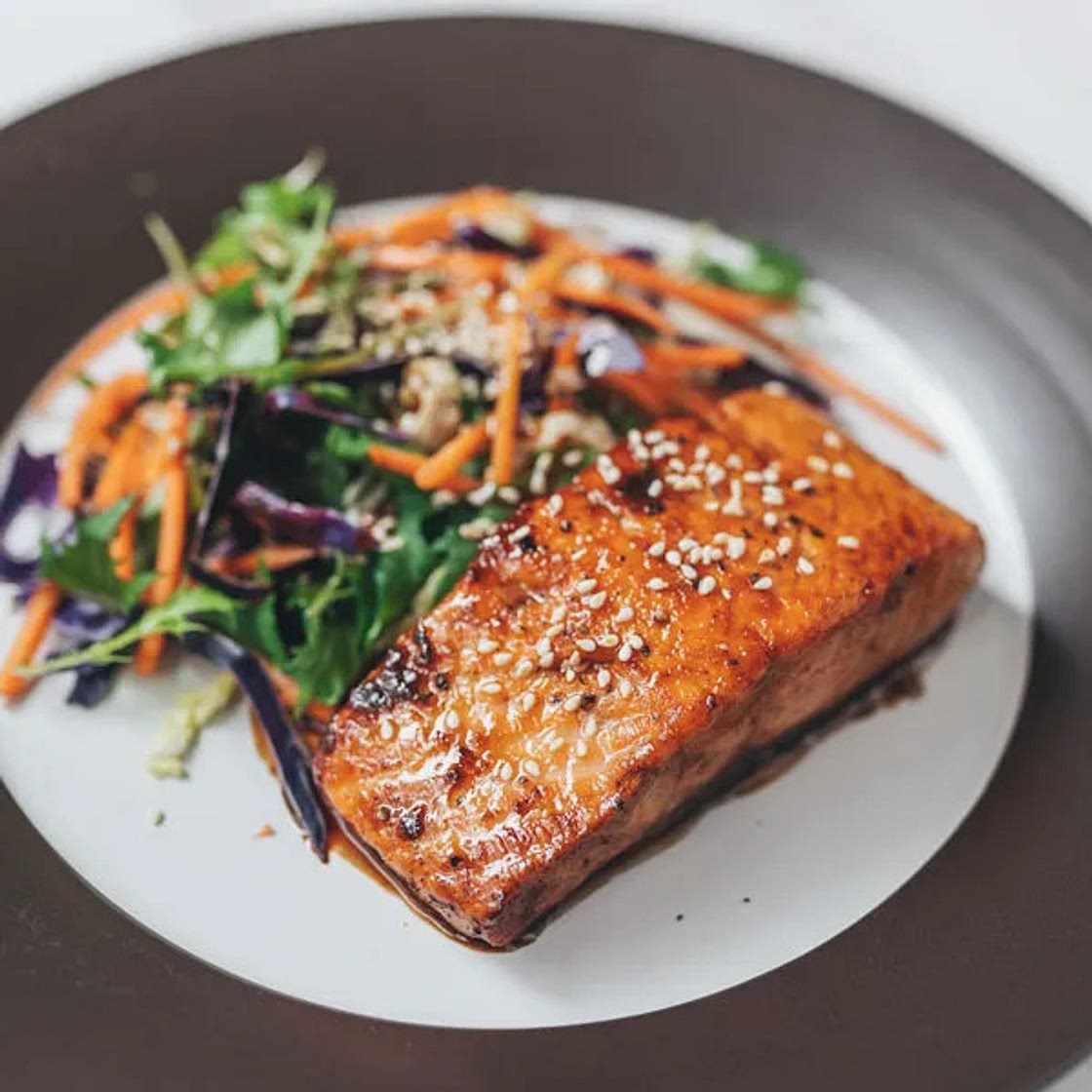 Honey Garlic Glazed Salmon