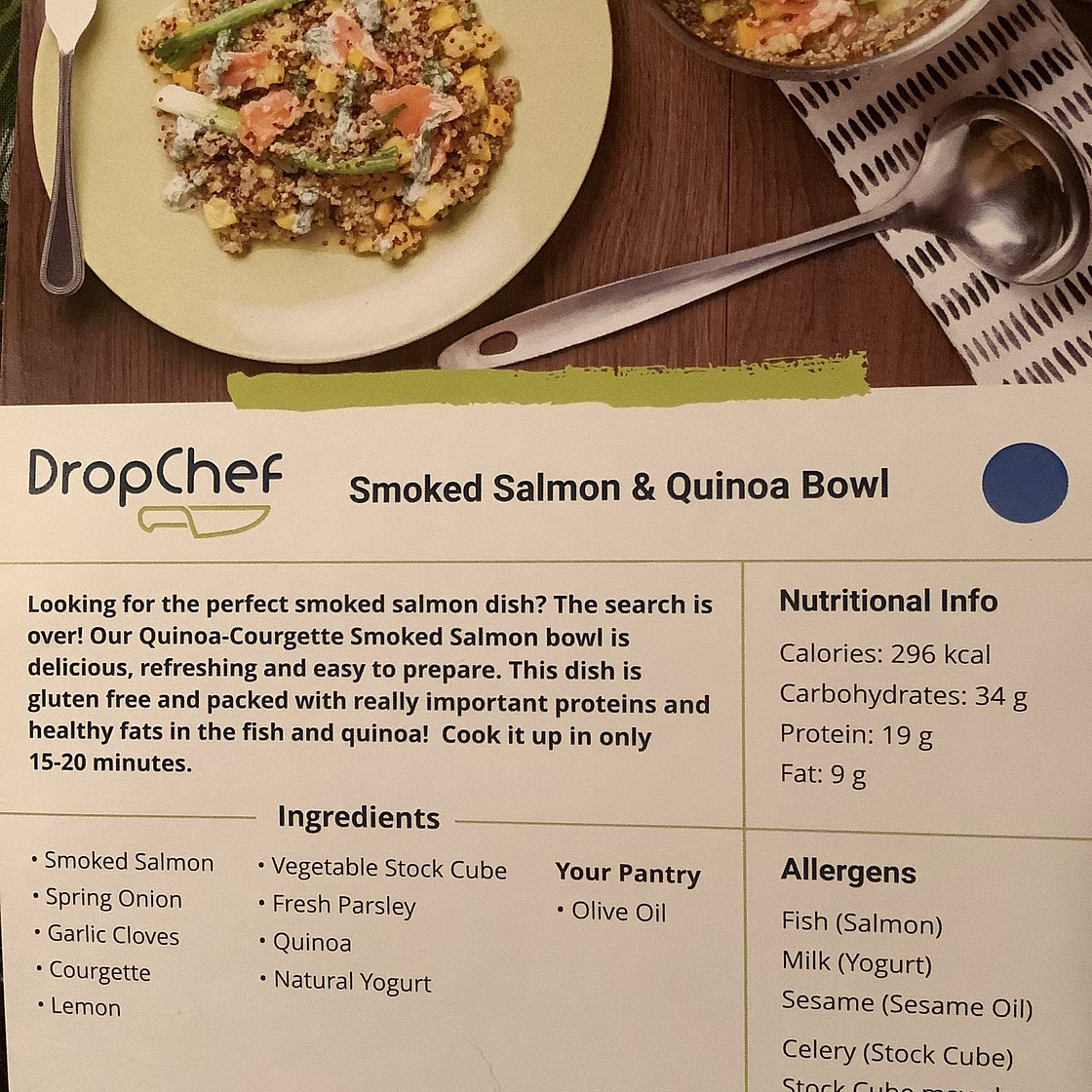 Salmon quinoa bowl