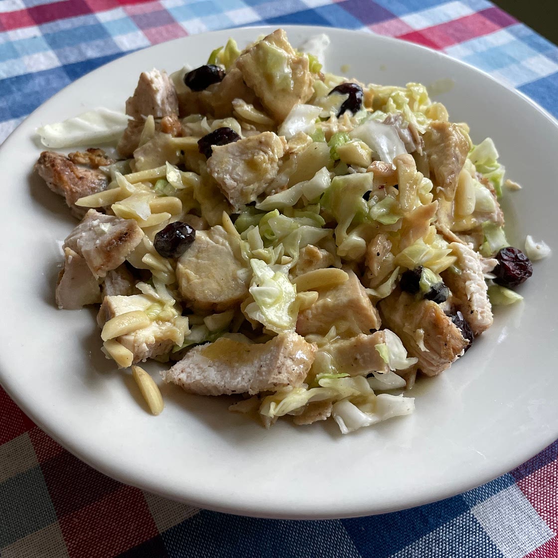 Chicken and Cranberry Salad with Lemon Poppy Seed Dressing