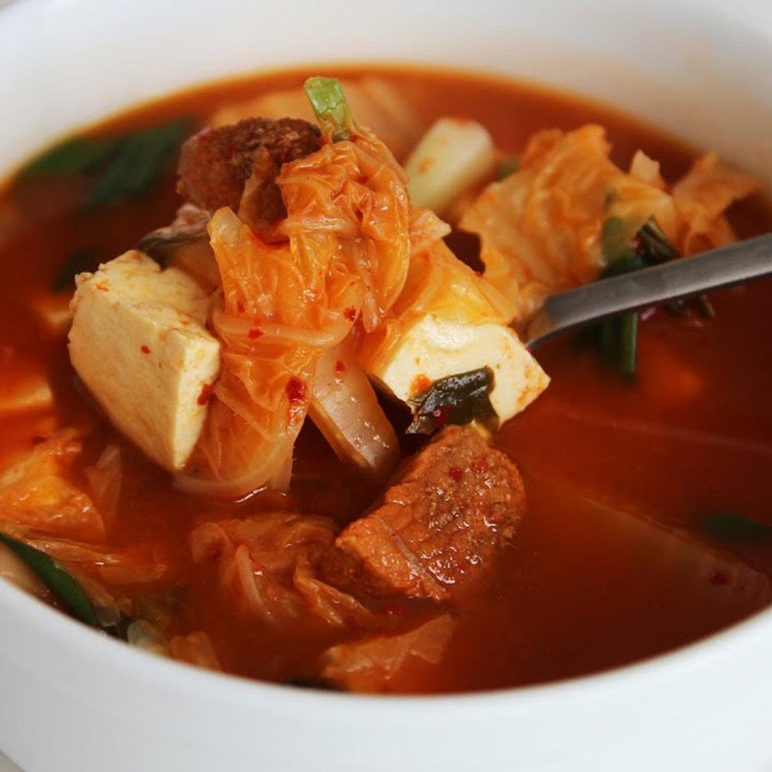 Kimchi soup (Kimchi-guk)