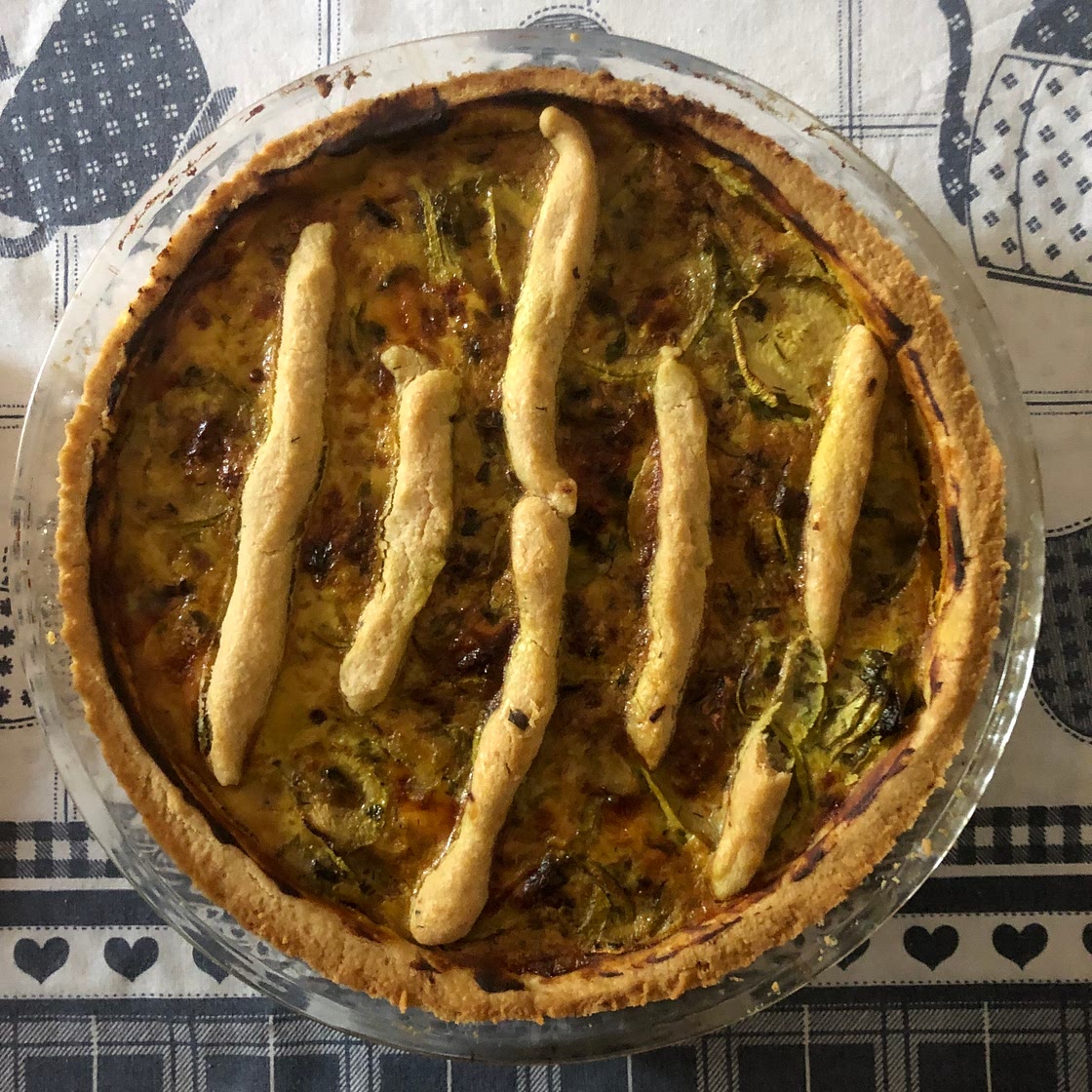 Savory Crostata with Zucchini and Prosciutto