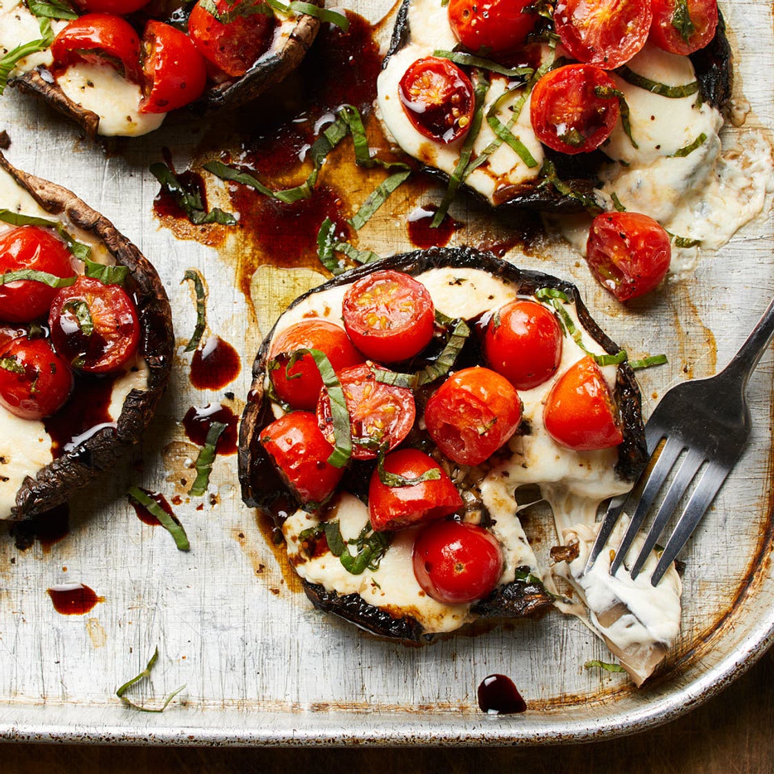 Caprese Stuffed Portobello Mushrooms