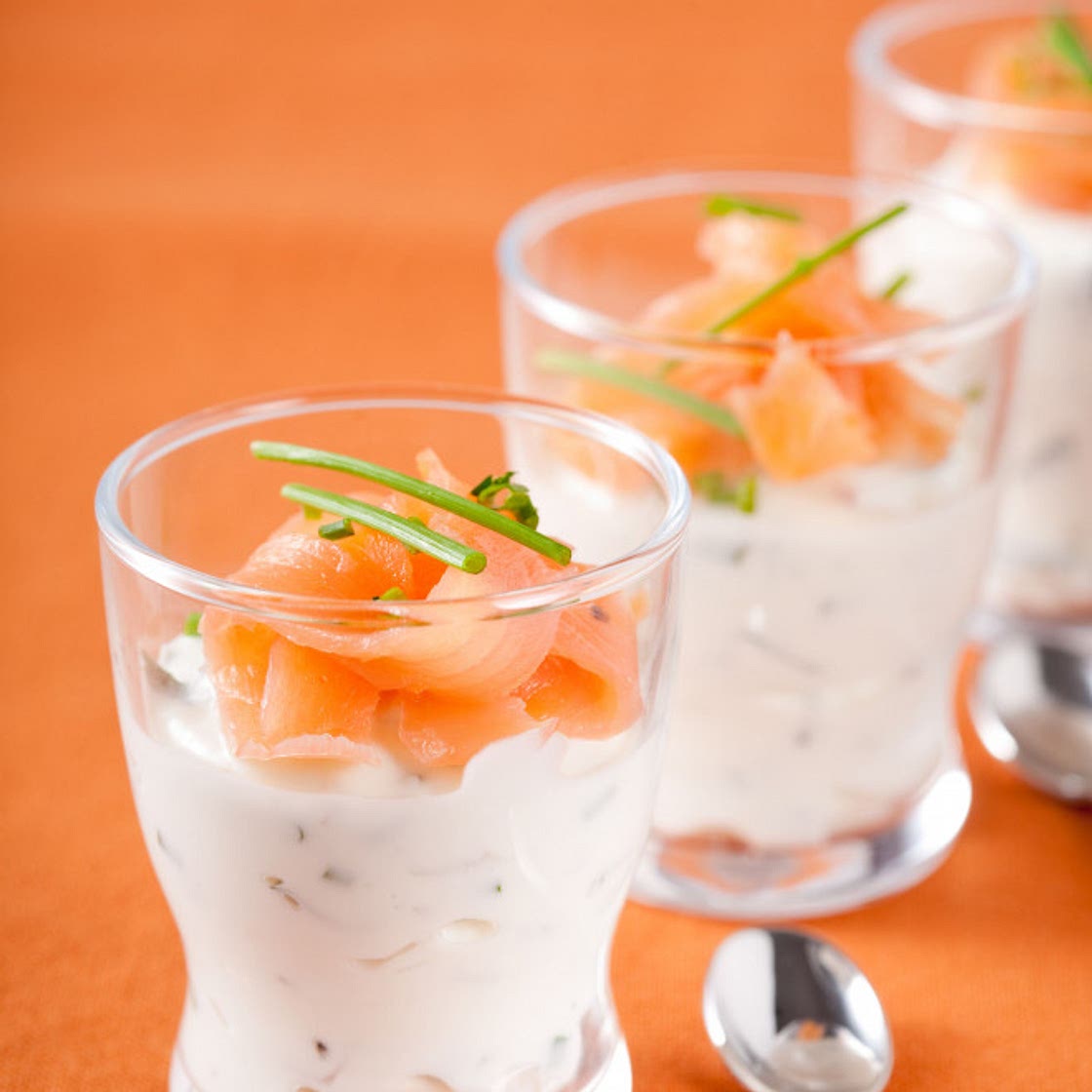 Verrine au saumon fumé
