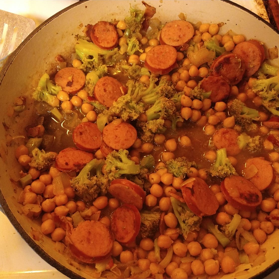 Sausage, Bean, and Broccoli Stew