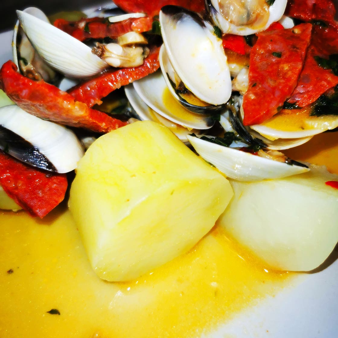 Clam with Chorizo