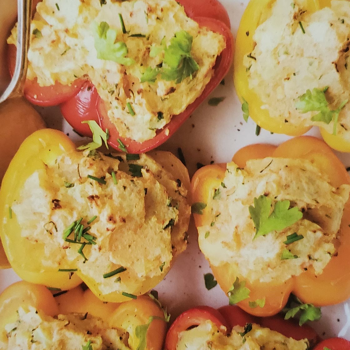 Potato and Herb stuffed peppers