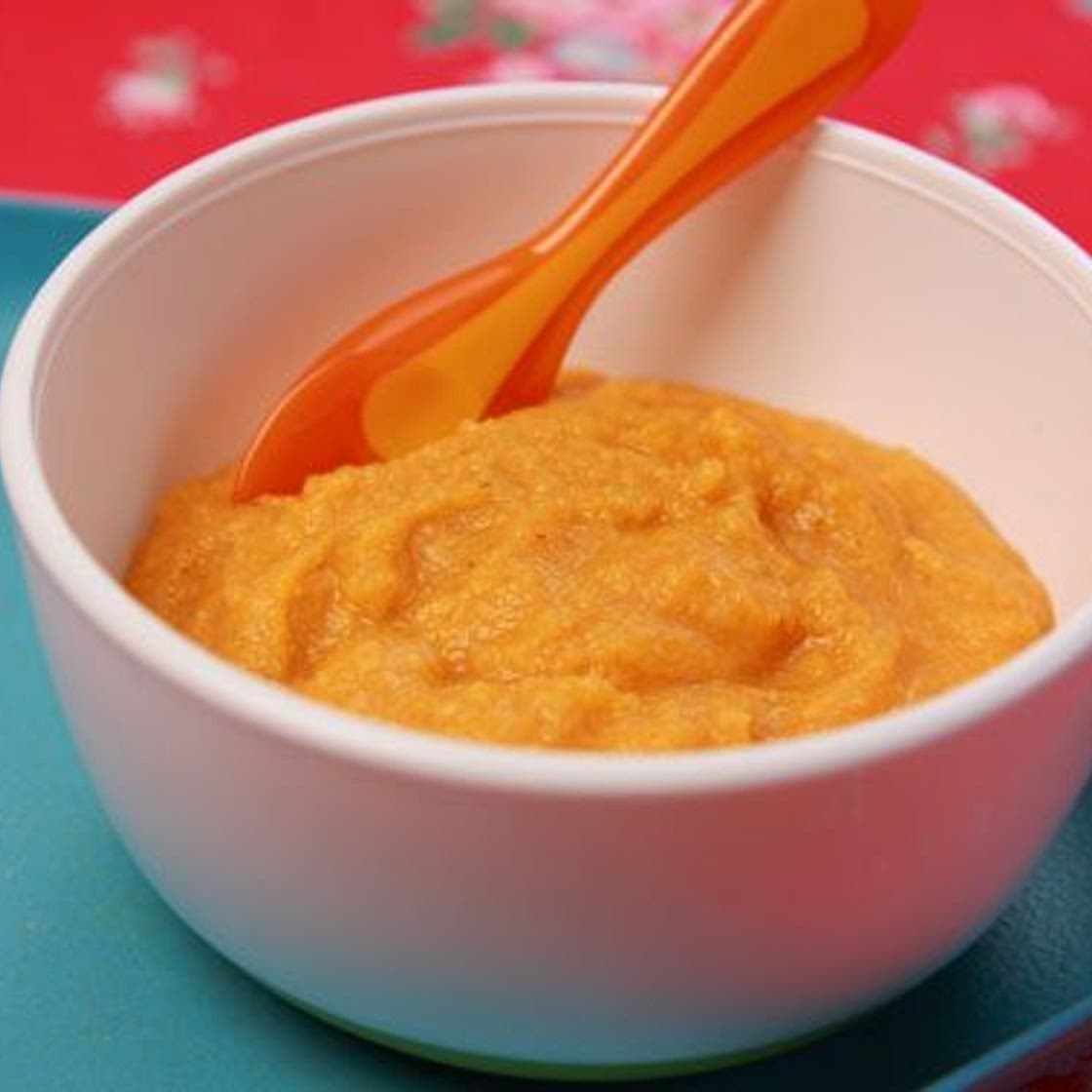 Sweet potato and lentil puree