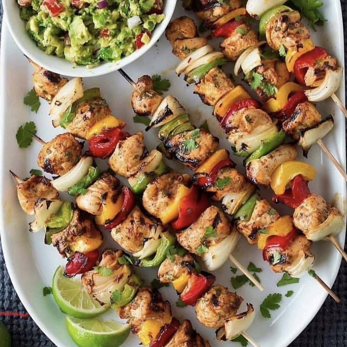 Chicken Fajita Kebobs