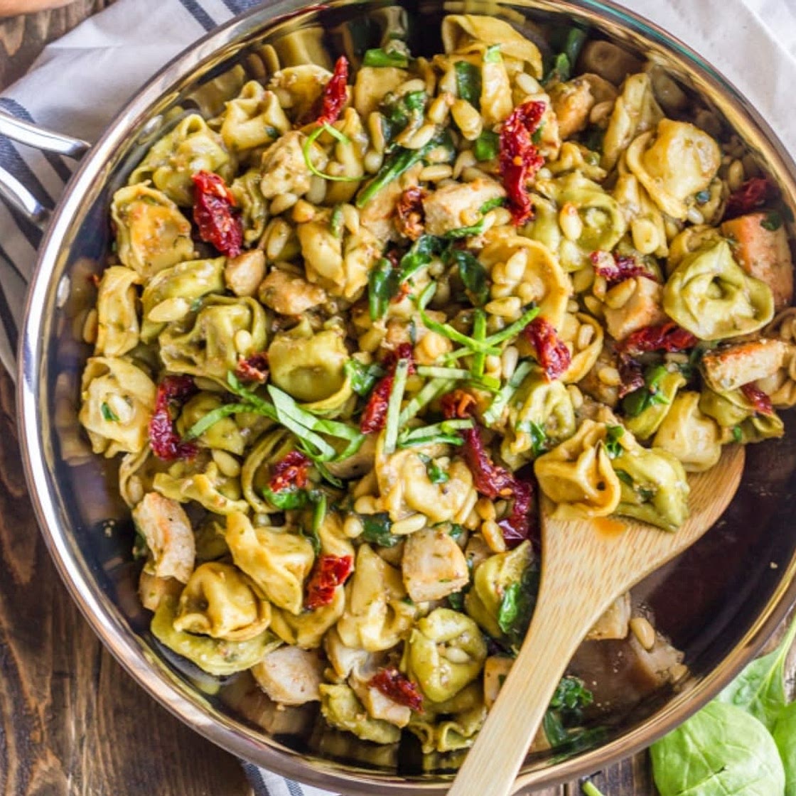 Pesto Chicken Tortellini