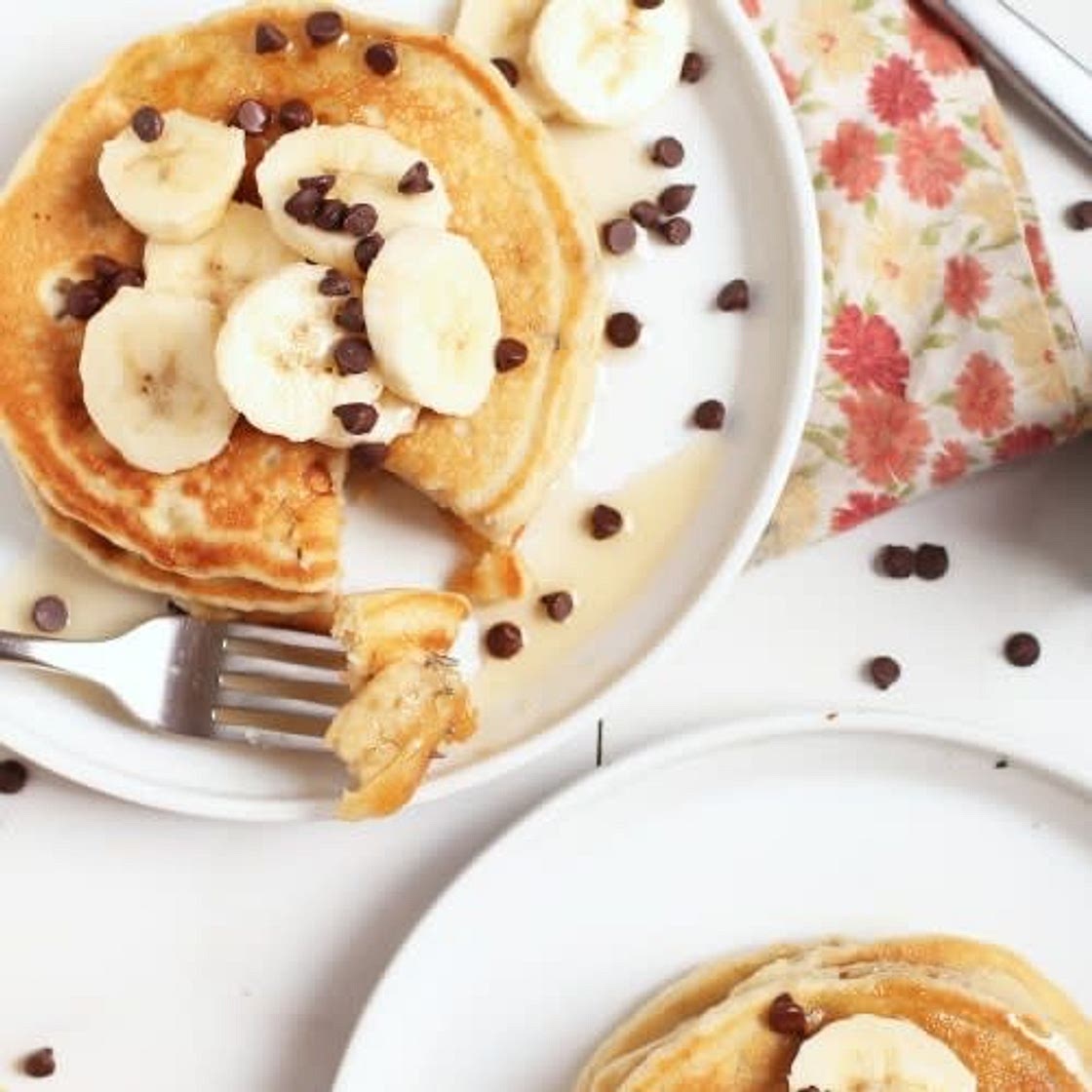 Vegan Banana Pancakes - My Darling Vegan