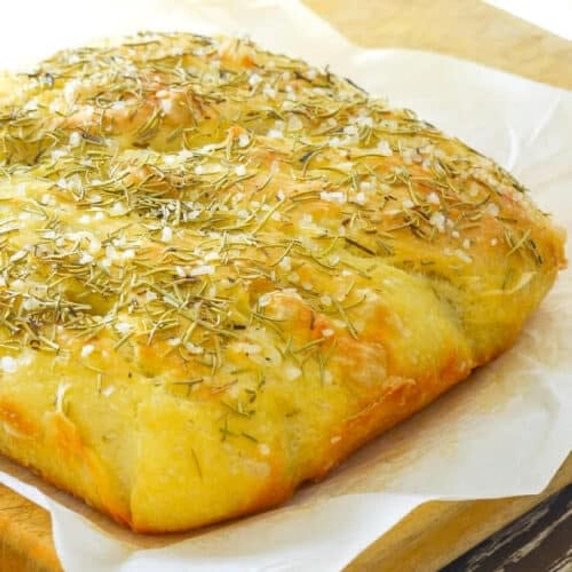 Easy No Knead Focaccia Bread