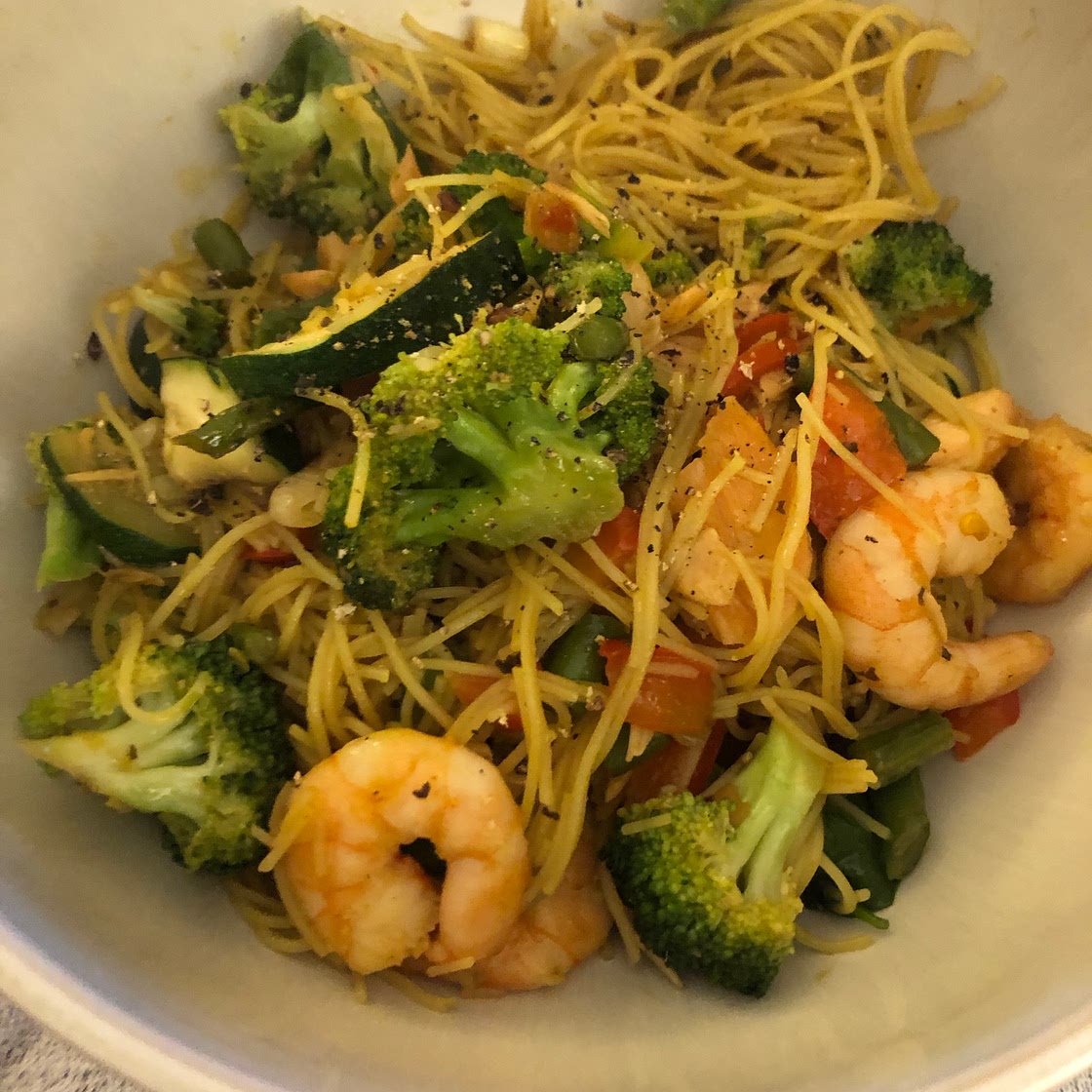 Prawn stir fry 