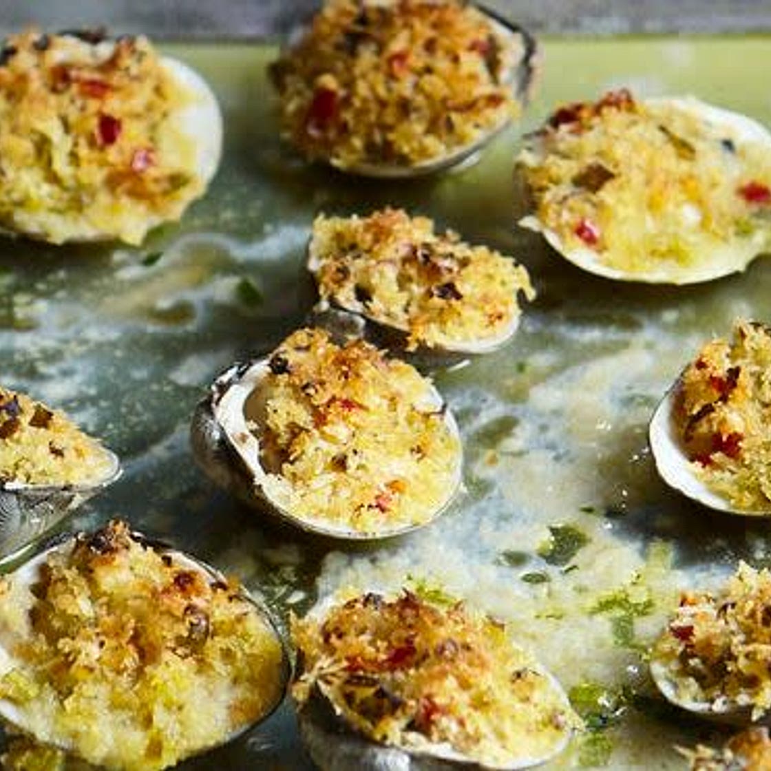 Spicy Stuffed Clams - Lidia